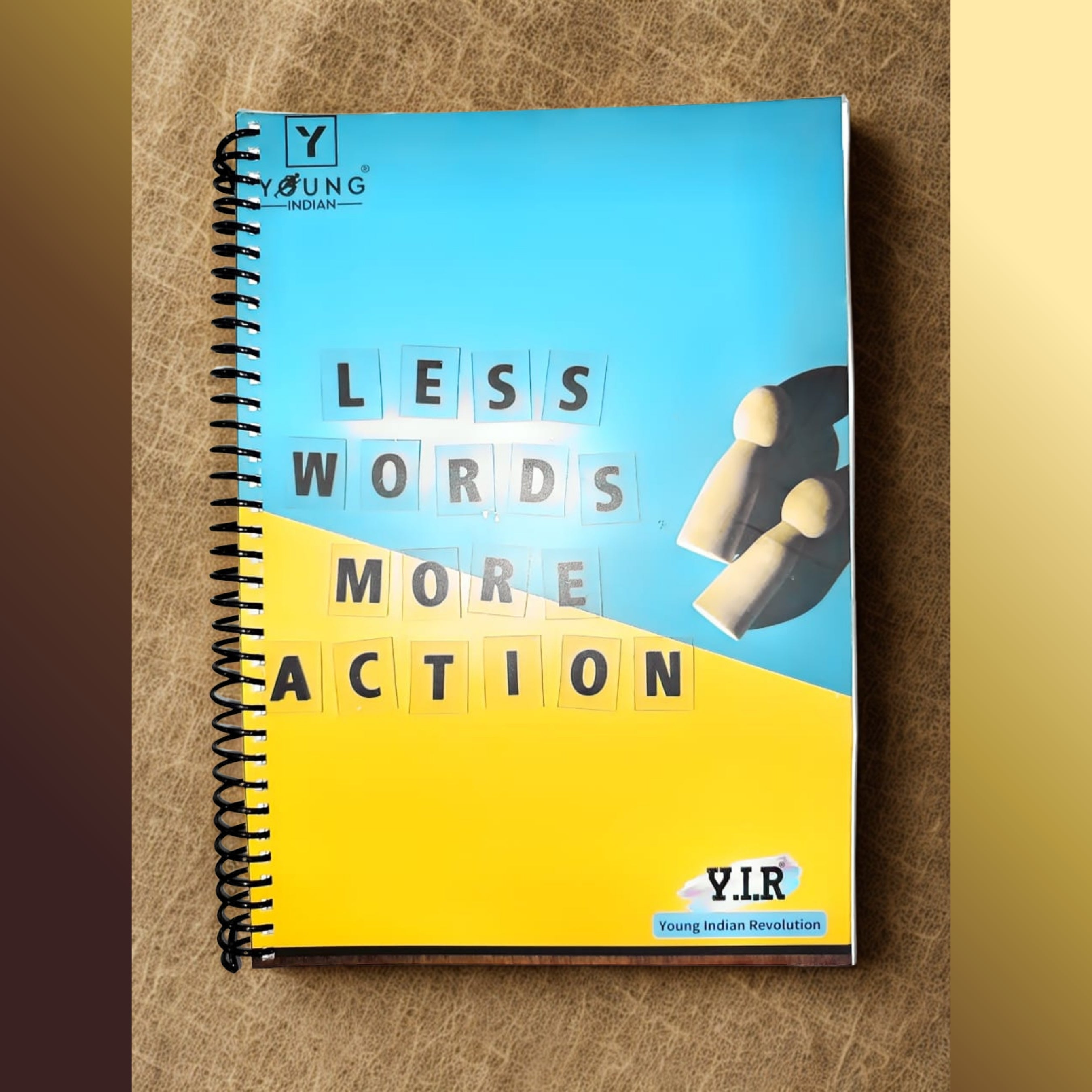 Y.I.R A4 Spiral Notebook – 300 Pages, Ruled – Made in India – Durable Wiro Binding (Pack of 4)