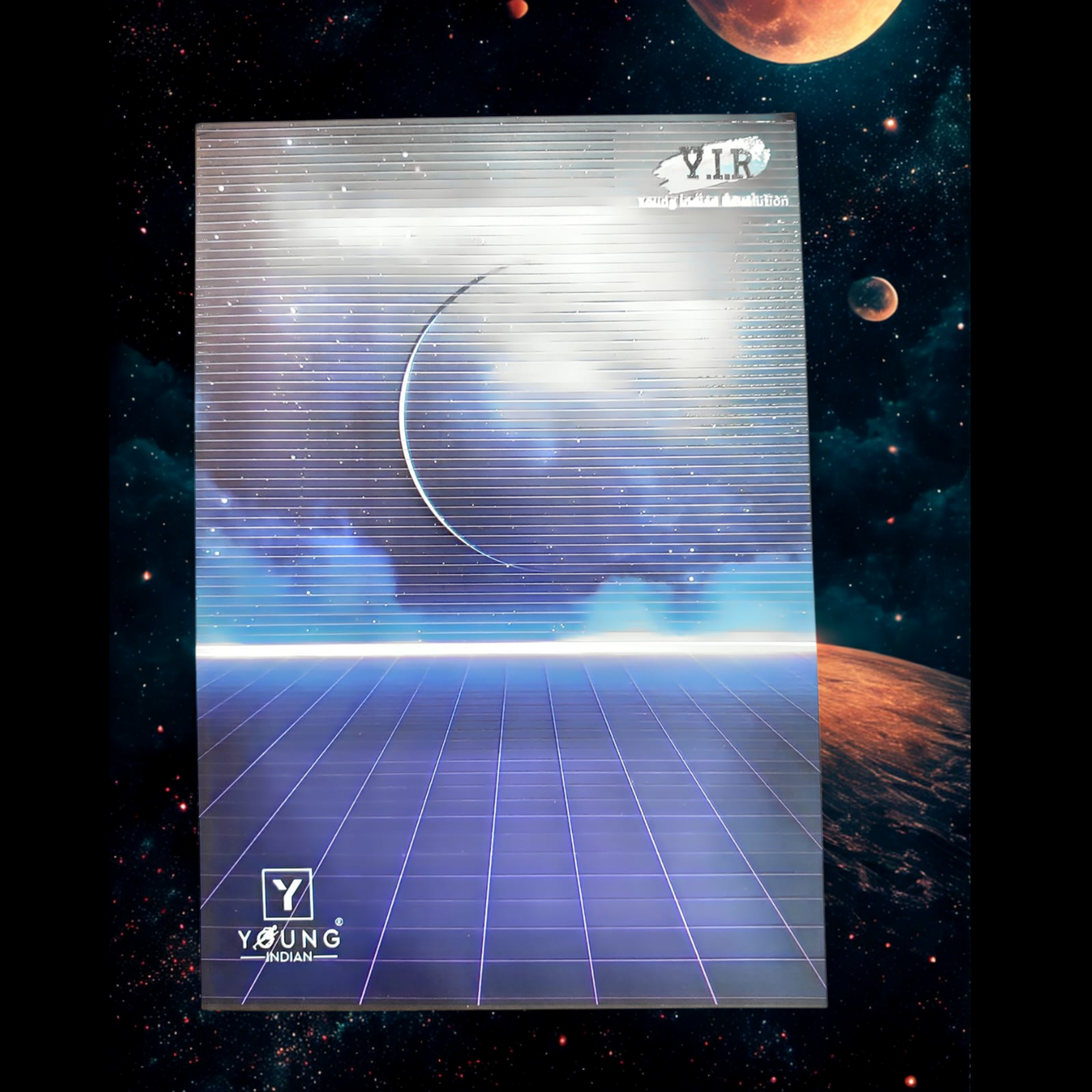 Y.I.R Neon Edition Notebooks A4 | 144 Pages Premium Student Register | Spiral & Softbound Options | Futuristic Holographic Covers (Pack of 6)