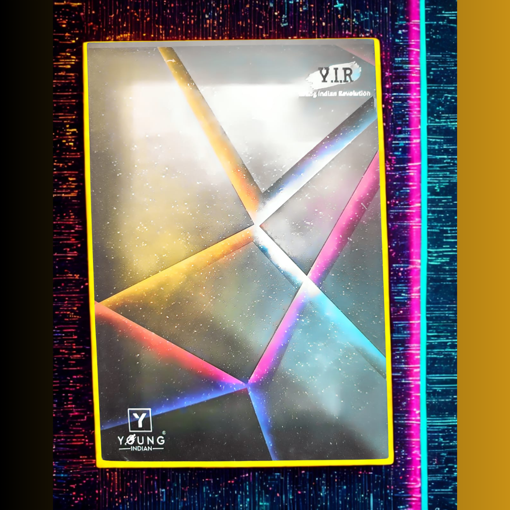 Y.I.R Neon Edition Notebooks A4 | 144 Pages Premium Student Register | Spiral & Softbound Options | Futuristic Holographic Covers (Pack of 6)