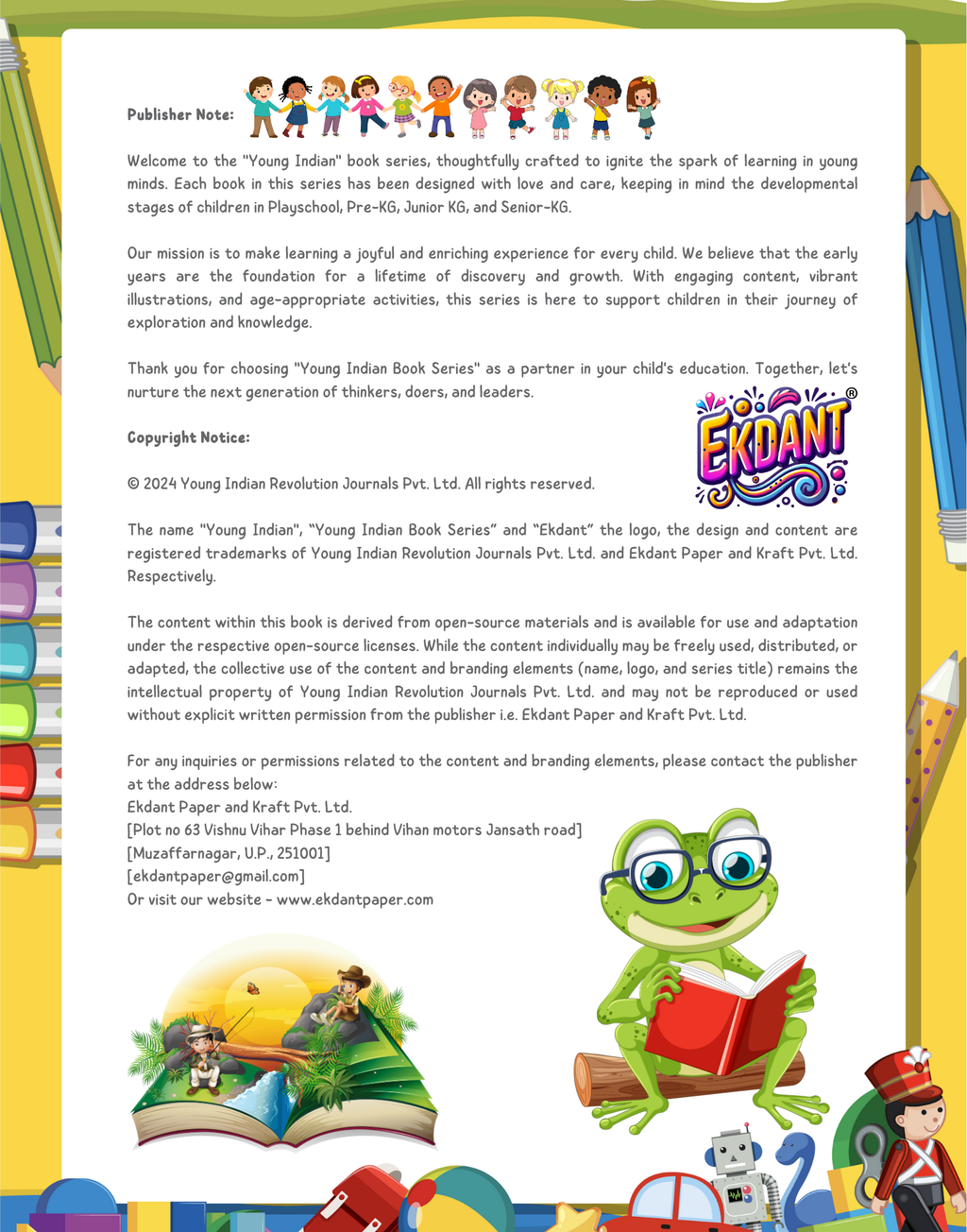 Pictopedia – Young Indian Junior-KG Series