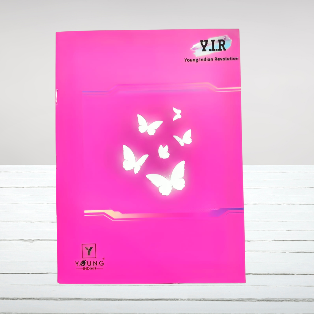 YIR Vibrant Neon Motivational Notebook Pack – Set of 4 (A4, 176 Pages, Large, Assorted Designs)