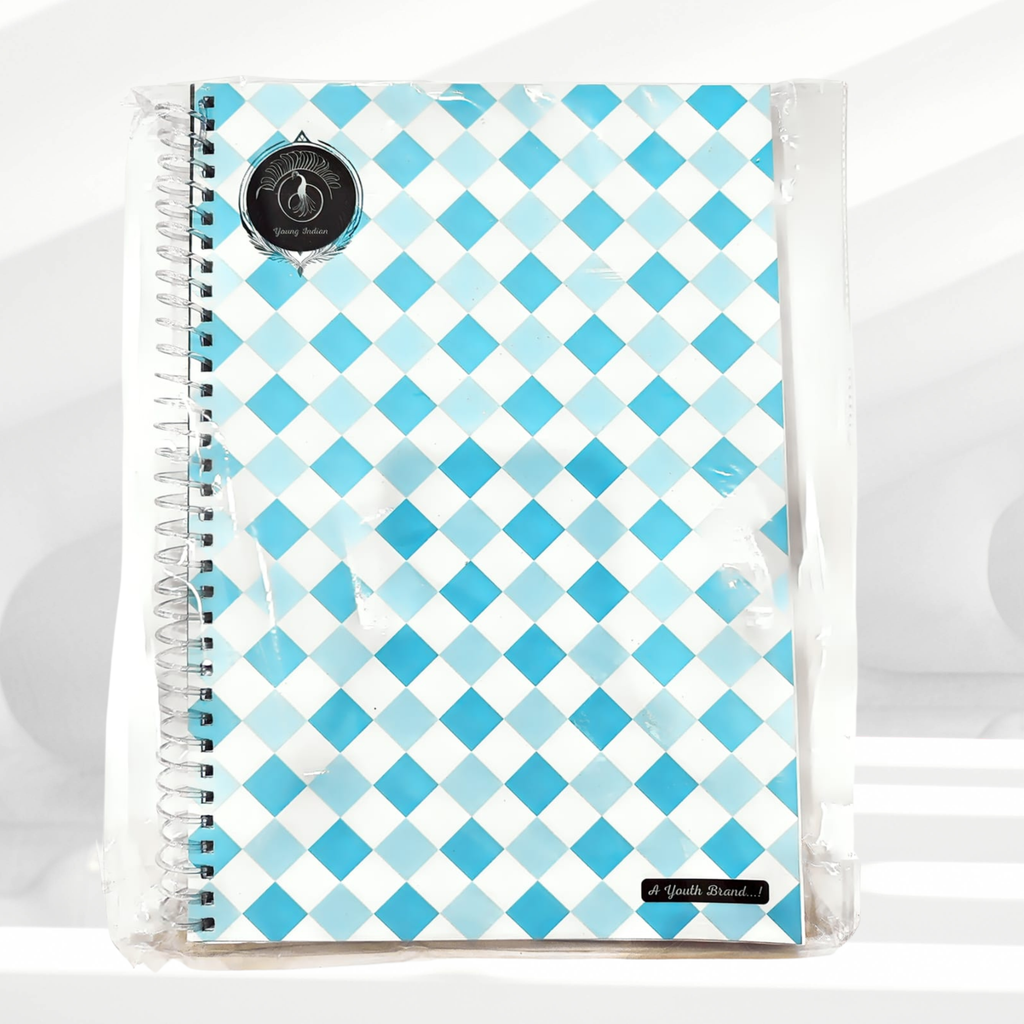 YIR Geometric & Terrazzo Spiral Notebook Pack – Set of 6 | A4 | 200 Pages | Mixed Modern Designs
