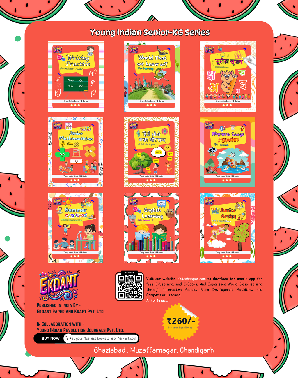 English Learning – Senior KG Series (Ekdant)