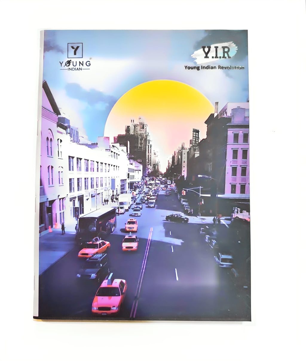 Y.I.R City Pop Series Notebook 18×24 cm | 200 Pages Softbound | Pastel Neon Urban Covers