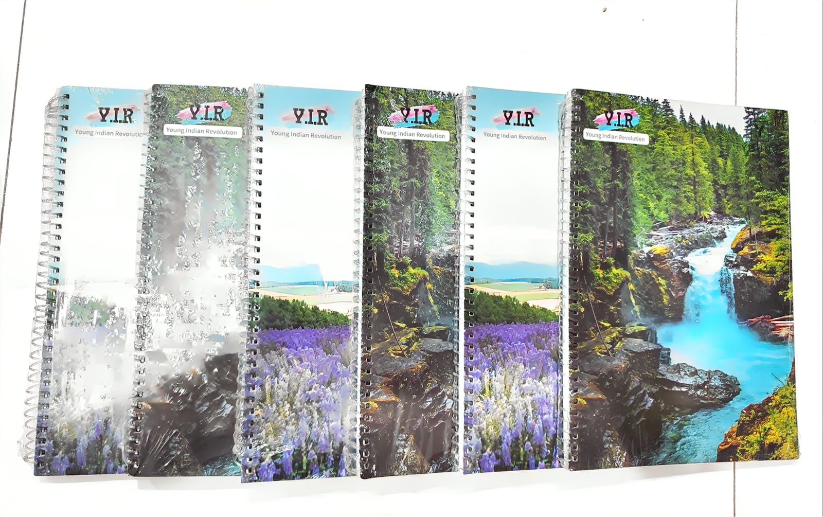 Y.I.R Landscape Series A4 Spiral Register | 180 Pages Premium Notebook for School, College & Office