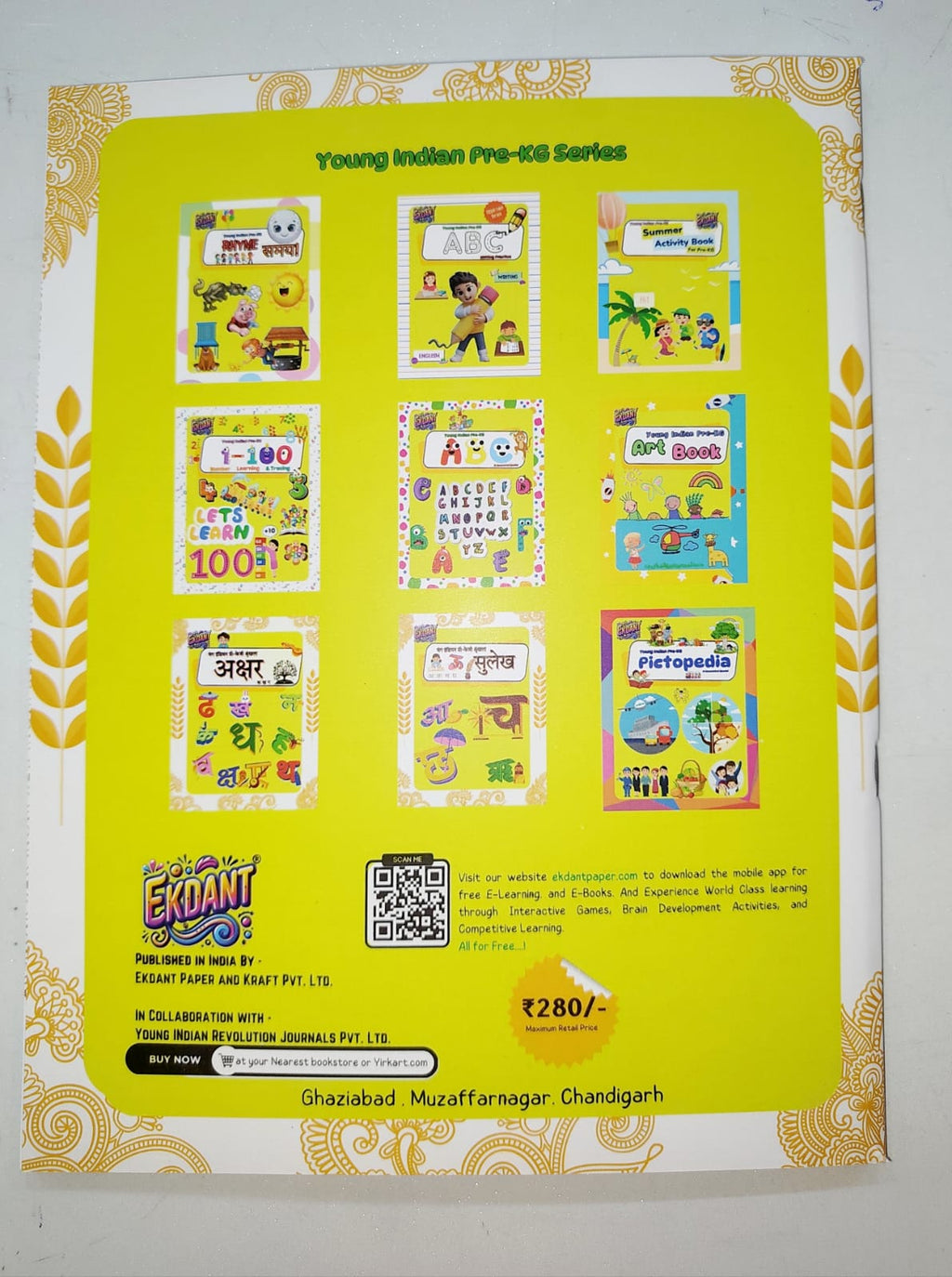 Ekdant Young Indian Pre-KG Learning Book Set – Complete 9 Book Nursery Pack (English & Hindi, Activity, Tracing, Art)