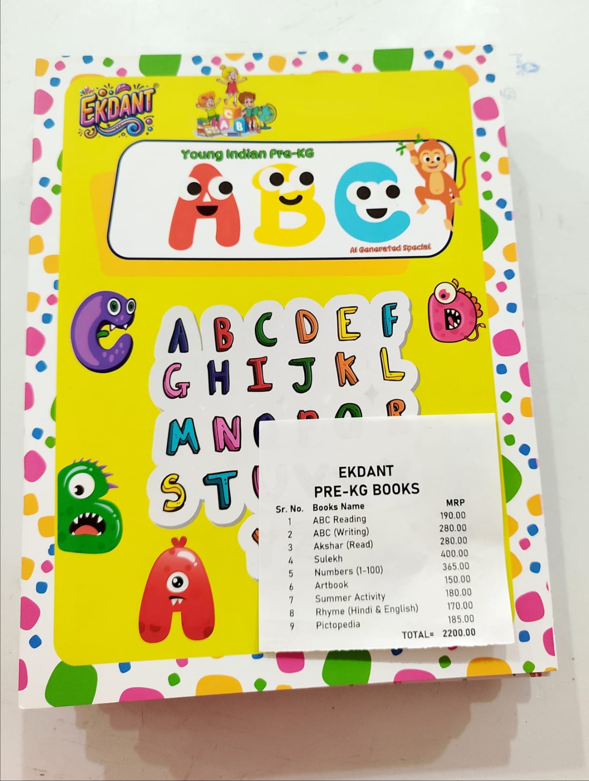 Ekdant Young Indian Pre-KG Learning Book Set – Complete 9 Book Nursery Pack (English & Hindi, Activity, Tracing, Art)