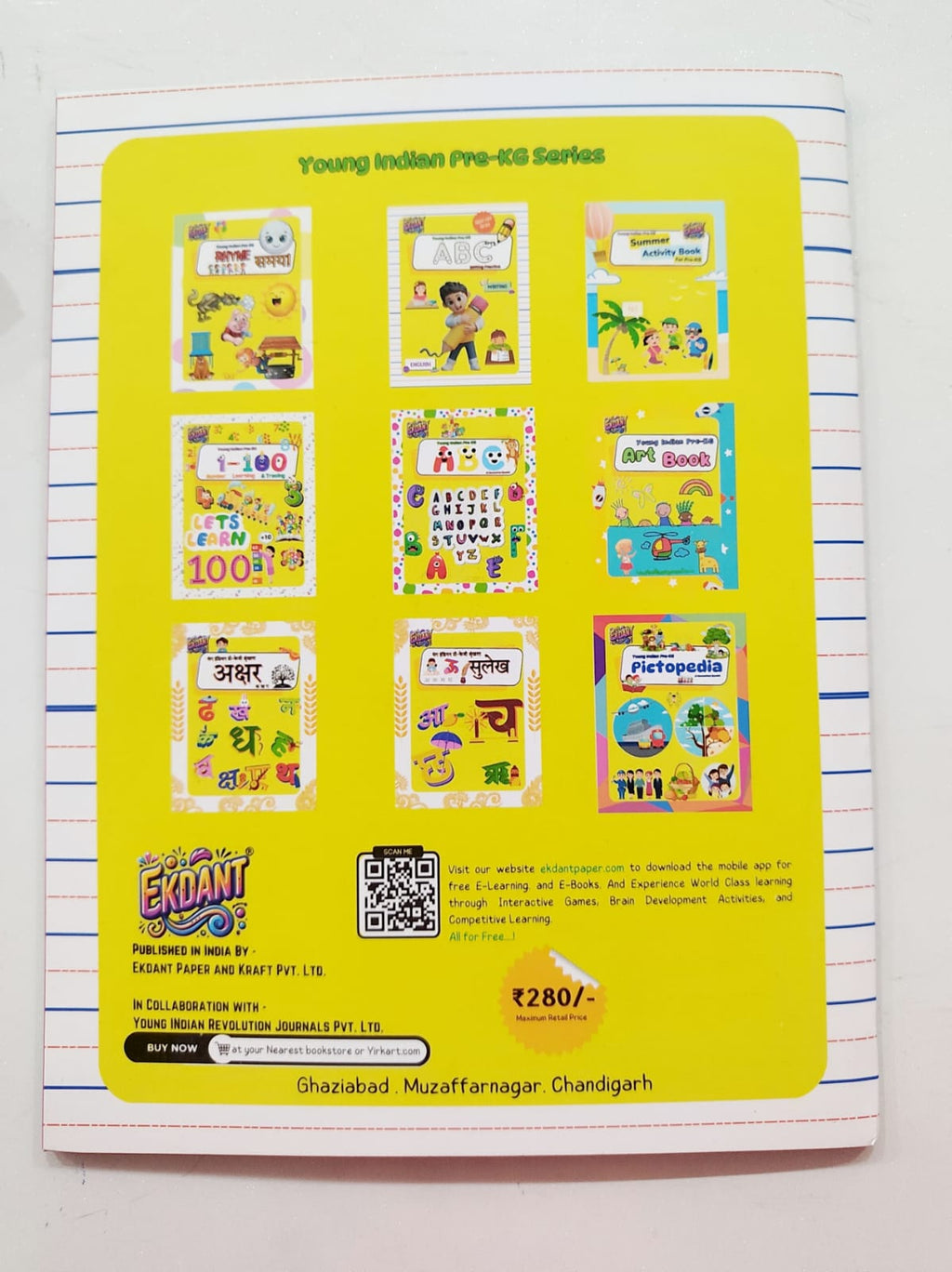 Ekdant Young Indian Pre-KG Learning Book Set – Complete 9 Book Nursery Pack (English & Hindi, Activity, Tracing, Art)