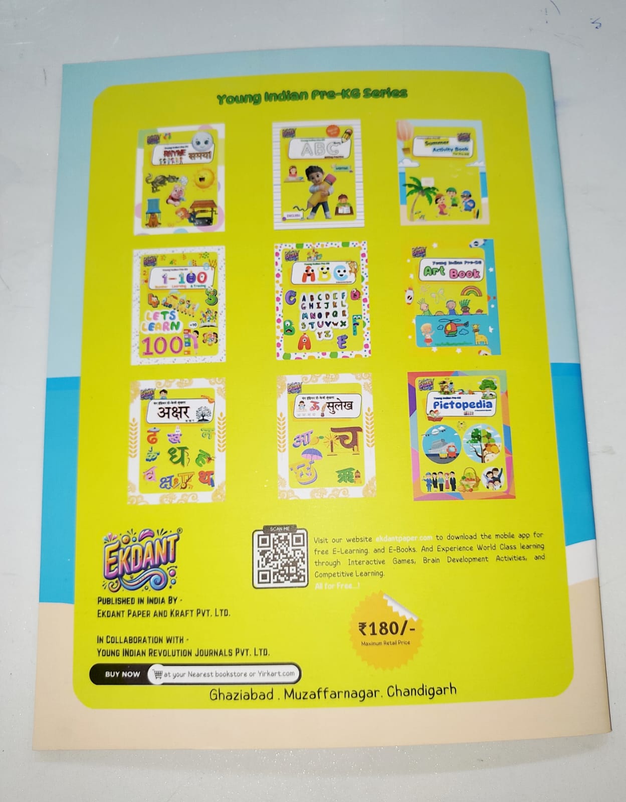 Ekdant Young Indian Pre-KG Learning Book Set – Complete 9 Book Nursery Pack (English & Hindi, Activity, Tracing, Art)