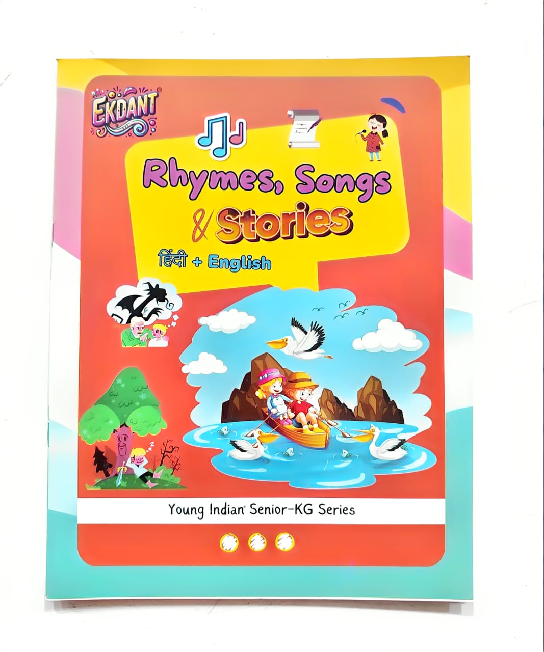 Ekdant Senior-KG Complete Learning Book Set – Young Indian Series (9 Books, English/Hindi, Activity, Math, Stories)