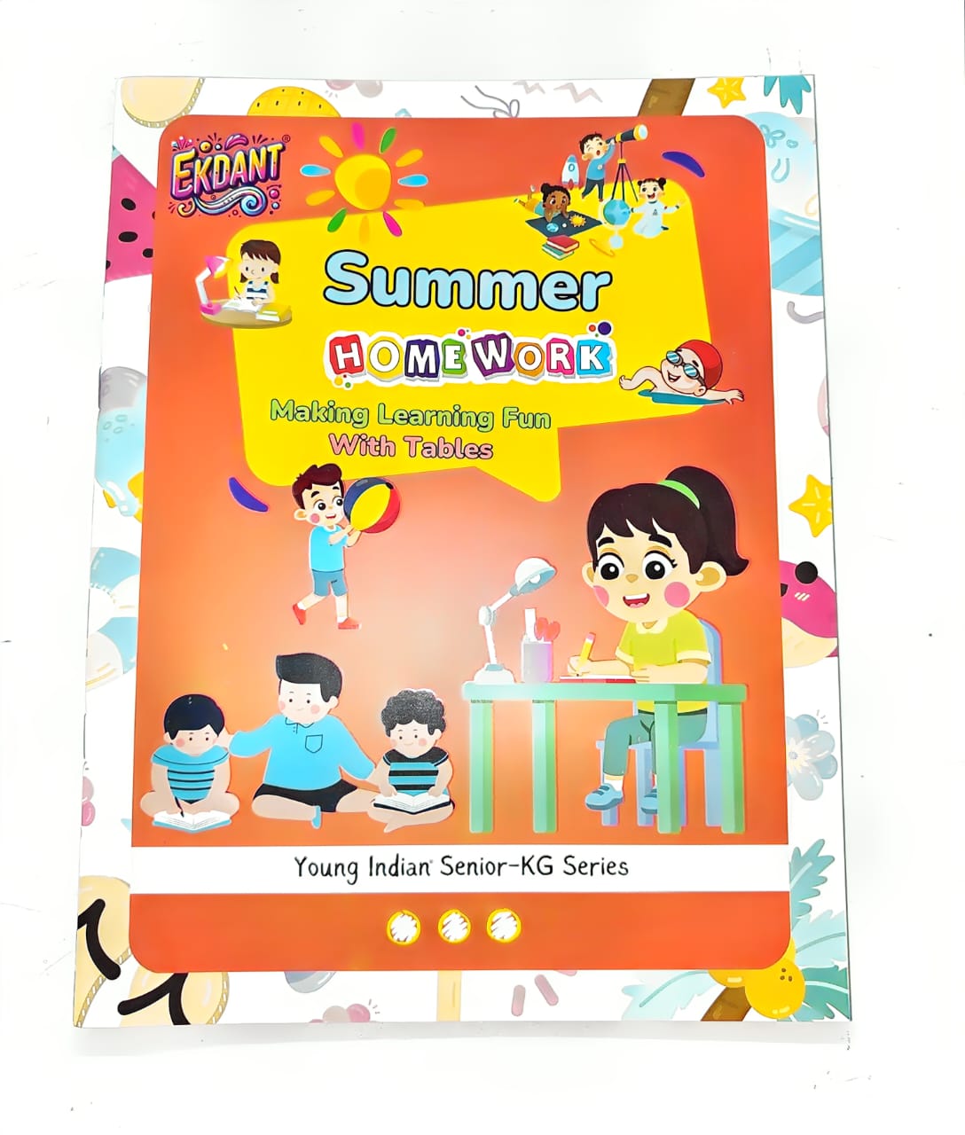 Ekdant Senior-KG Complete Learning Book Set – Young Indian Series (9 Books, English/Hindi, Activity, Math, Stories)