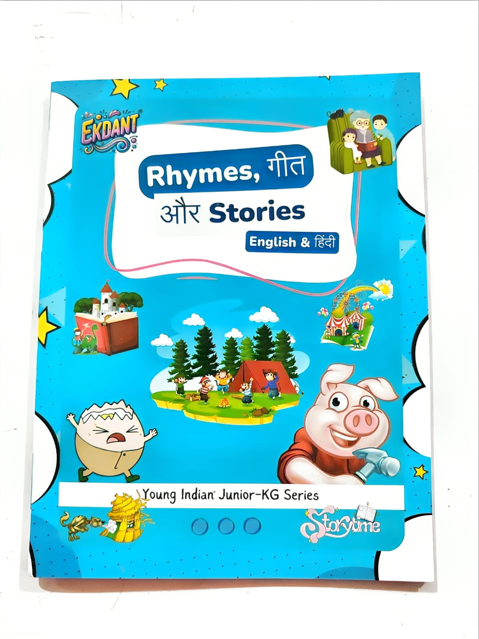 Ekdant Junior-KG Complete Learning Book Set – Young Indian Series (9 Books, Hindi/English, Maths, Art, Activities)