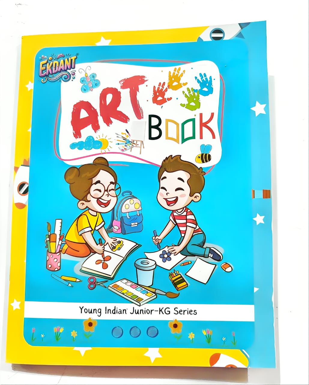 Ekdant Junior-KG Complete Learning Book Set – Young Indian Series (9 Books, Hindi/English, Maths, Art, Activities)
