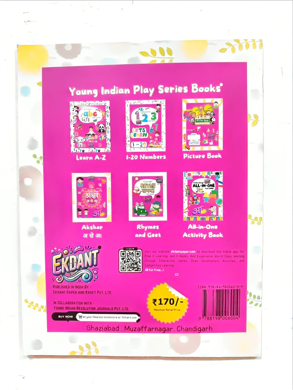 Young Indian Play Series Books – Complete Early Learning Set (6 Books, A-Z, Numbers, Hindi, Rhymes, All-in-One, Picture Book)