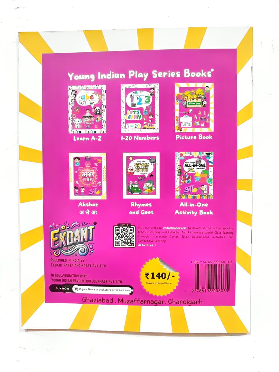 Young Indian Play Series Books – Complete Early Learning Set (6 Books, A-Z, Numbers, Hindi, Rhymes, All-in-One, Picture Book)