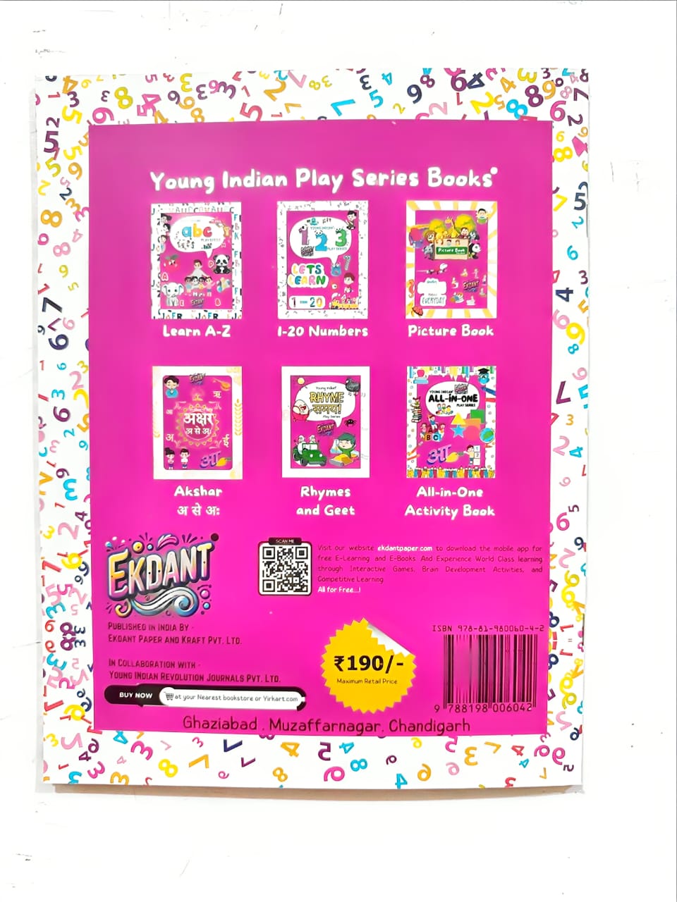 Young Indian Play Series Books – Complete Early Learning Set (6 Books, A-Z, Numbers, Hindi, Rhymes, All-in-One, Picture Book)